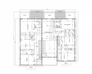 C. Gables. Duplex Addition.Second Floor