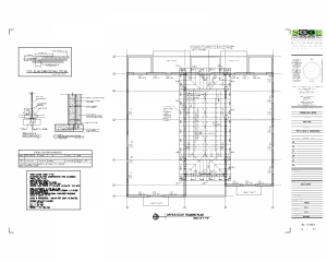 C. Gables. Duplex Addition.Upper Roof plan